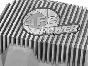 afe Front Differential Cover (Raw; Street Series); Ford Diesel Trucks 94.5-14 V8-7.3/6.0/6.4/6.7L