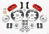 Wilwood Dynapro 6 Front Hub Kit 12.19in Red 79-87 GM G Body