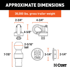 Curt GM Puck System Kit 38K