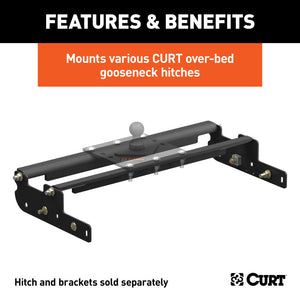 Curt 99-15 Ford F-350 Super Duty Over-Bed Gooseneck Installation Brackets