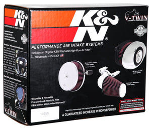 K&N 07-13 Harley Davidson XL Polished Aircharger Performance Intake