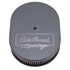 Edelbrock Air Cleaner Victor Series Oval Aluminum Top Cloth Element 11 875In X 8 25In X 3 75In Black
