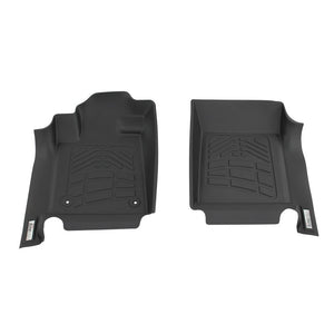 Westin 12-16 Ford SD Reg/Supr Cab/Crew (w/DS Foot Pad) Wade Sure-Fit Floor Liners Front - Blk