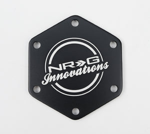 NRG Carbon Fiber Horn Delete Button Circular Logo Front/ Back