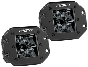 Rigid Industries D2 - Midnight Edition Flush Mount Spot Lights