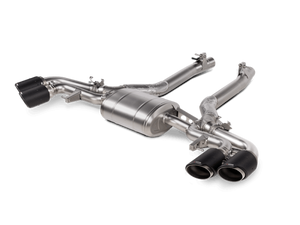 Akrapovic 2020-23 BMW X5M (F95)/X6M (F96) Slip-On Line (Titanium) w/Carbon Fiber Titanium Tips