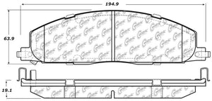 StopTech 09-18 Dodge Ram Truck & SUV Semi-Metallic Rear Brake Pads