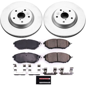 Power Stop 06-07 Subaru B9 Tribeca Front Z17 Evolution Geomet Coated Brake Kit