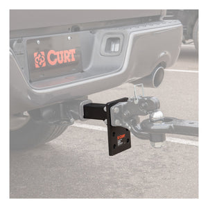 Curt Adjustable Pintle Mount (2in Shank 15000lbs 7in High 8in Long)
