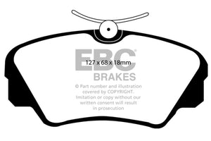 EBC 97-01 Cadillac Catera 3.0 Ultimax2 Front Brake Pads