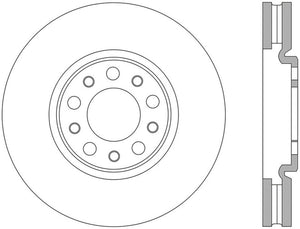 StopTech 13+ Dodge Dart Performance Slotted & Drilled Front Right Rotor