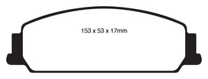 EBC 08-10 Pontiac G8 3.6 Yellowstuff Front Brake Pads