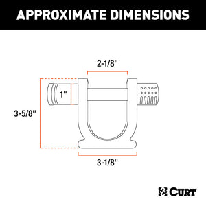 Curt 5th Wheel Kingpin Lock (Fits 2in Diameter Kingpin)