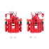 Power Stop 98-04 Audi A6 Quattro Rear Red Calipers w/Brackets - Pair