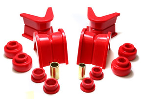 Energy Suspension 76-77 Ford Bronco/66-72 F-100/F-150 Red 7 Deg Offset Complete 14 Pc C-Bushing Set