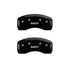 MGP 2 Caliper Covers Engraved Rear MGP Black Finish Silver Characters 2016 Ford Focus