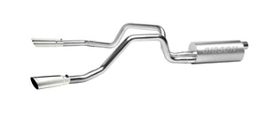 Gibson 14-18 Chevrolet Silverado 1500 LTZ 6.2L 3.5in/2.25in Cat-Back Dual Split Exhaust - Aluminized