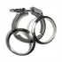 Ticon Industries 3in Titanium V-Band Clamp Assembly - Quick Release (w/Female & Male Flange)