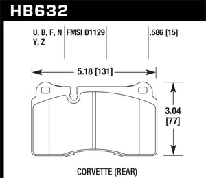 Hawk 2005 Aston Martin DB9 LTS Street Front Brake Pads