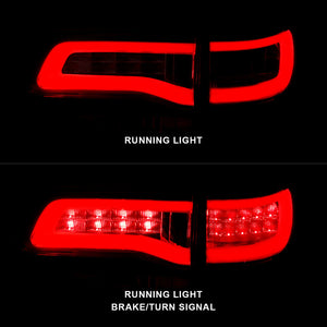 ANZO 2014-2016 Jeep Grand Cherokee LED Taillights Red/Clear