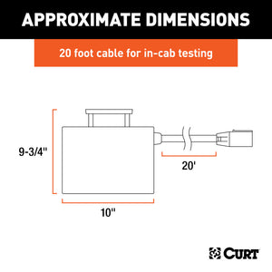 Curt Universal 7-Way RV Blade Trailer Brake Controller Tester