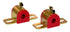 Prothane Universal 90 Deg Greasable Sway Bar Bushings - 5/8in - Type B Bracket - Red
