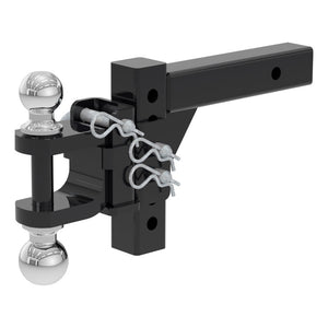 Curt Adjustable Multipurpose Ball Mount (2in Shank 2in & 2-5/16in Balls)