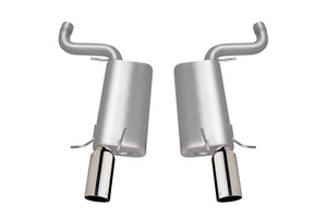 Gibson 06-08 Cadillac STS V 4.4L 2.5in Axle-Back Dual Exhaust - Stainless