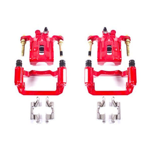 Power Stop 05-12 Nissan Pathfinder Rear Red Calipers w/Brackets - Pair