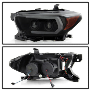 Spyder Toyota Tacoma 16-18 (SR5 Model Only) Projector Headlights Black Smoke PRO-YD-TT16-LB-BSM