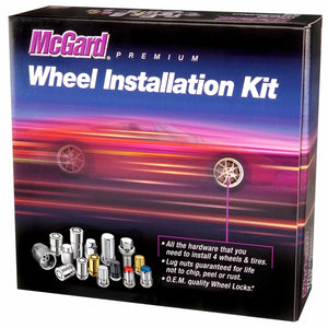 McGard 5 Lug Hex Install Kit w/Locks (Cone Seat Nut / Bulge) 1/2-20 / 3/4 Hex / 1.45in. L - Chrome