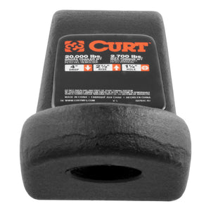 Curt Commercial Duty Forged Ball Mount (2-1/2in Shank 20000lbs 4in Drop)