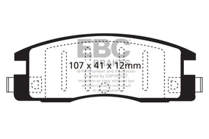 EBC 90-94 Isuzu Amigo 2.3 Ultimax2 Rear Brake Pads