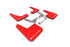Rally Armor 19-24 Ford Focus ST MK4 Red UR Mud Flap w/White Logo