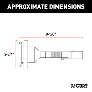 Curt Electrical Adapter (6-Way Round Vehicle to 7-Way RV Blade Trailer)