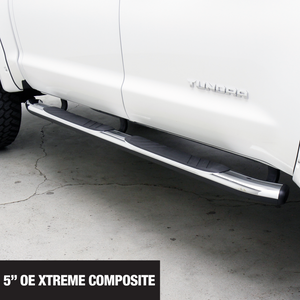 Go Rhino 17-20 Ford F-250/F-350 SD 5in OE Xtreme Composite Complete Kit w/Sidesteps + Brkts