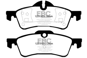 EBC 04-06 Mini Hardtop 1.6 Redstuff Rear Brake Pads