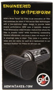 AEM Dryflow 4in. X 9in. Round Tapered Air Filter