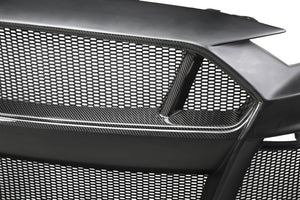 Anderson Composites 18-23 Ford Mustang Type-ST Fiberglass Front Bumper w/ CF Grille/Lip (NO CANCEL)