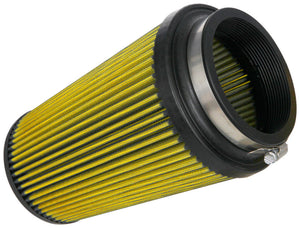 Airaid Universal Air Filter - Cone 4in Flange x 6in Base x 4-5/8in Top x 9in Height - Synthaflow