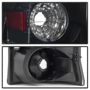 Spyder Cadillac Escalade 02-06 Euro Tail Lights Black Smoke ALT-YD-CE02-BSM