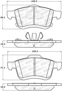 StopTech Street Brake Pads - Front/Rear