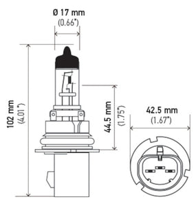 Hella Bulb 9007 12V 65/55W Px29T T4625 +50(2)