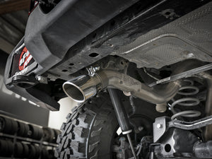 aFe MACH Force-Xp 2.5in 409SS Axle-Back Hi-Tuck Exh Sys w/ Pol Tip 18-20 Jeep Wrangler (JL) V6 3.6L