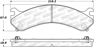 StopTech Sport Brake Pads w/Shims and Hardware - Front