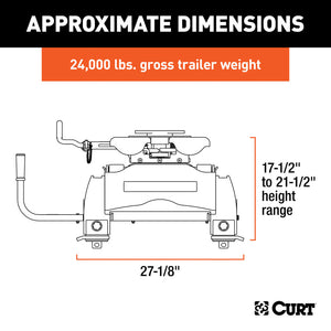 Curt Q24 5th Wheel Hitch w/Roller