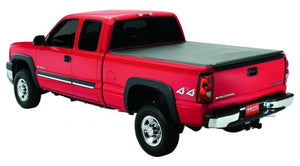 Lund 04-15 Nissan Titan (6.5ft. Bed w/o Utility TRack) Genesis Tri-Fold Tonneau Cover - Black