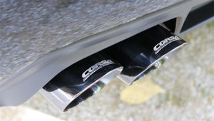 Corsa 11-14 Dodge Charger SXT 2.5in Sport Cat-Back Dual Rear Exit w/ Twin 3.0in Black Tips