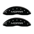 MGP 4 Caliper Covers Engraved Front & Rear MOPAR Black finish silver ch