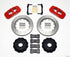 Wilwood AERO4 Rear Kit 14.25in Red 2010-2015 Camaro